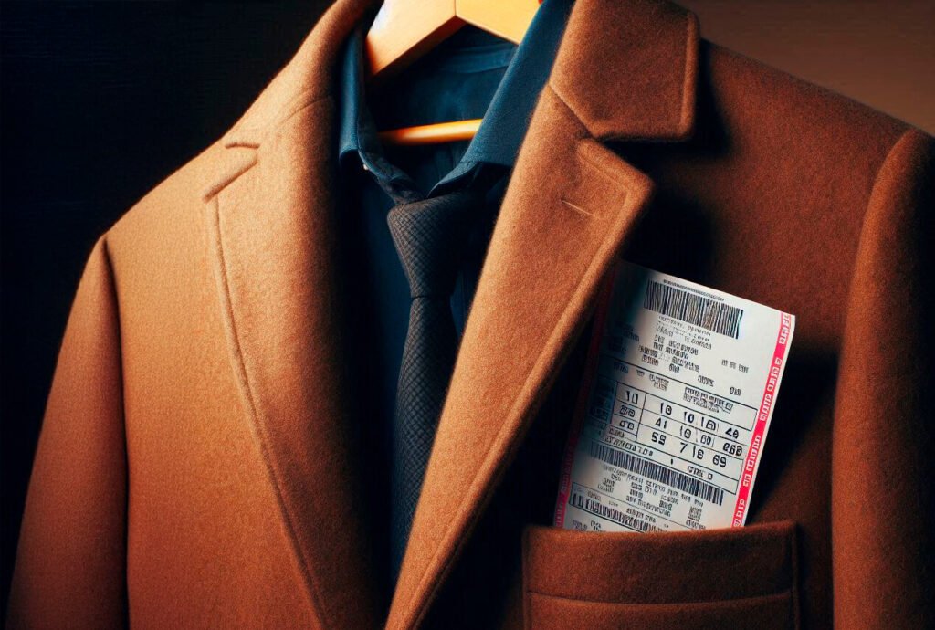 Boletos de lotería olvidados